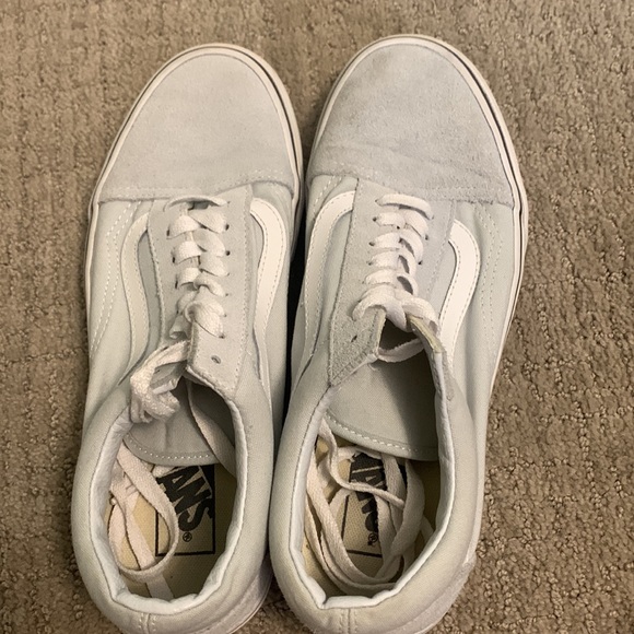 Women’s Size 9 Grayish Blue Low Top Vans - Picture 5 of 6